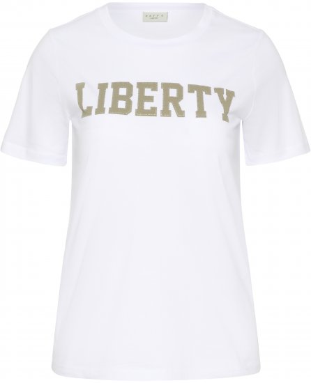 Kaffe Curve June T-Shirt Weiß - Bedruckte T-shirts für herren - 