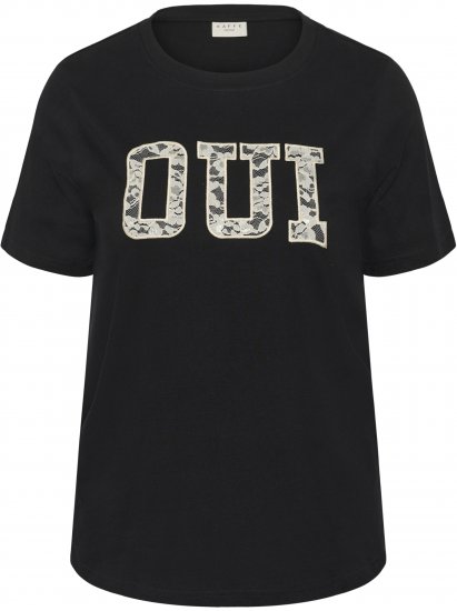 Kaffe Curve Lucie T-Shirt Black - T-Shirts - 