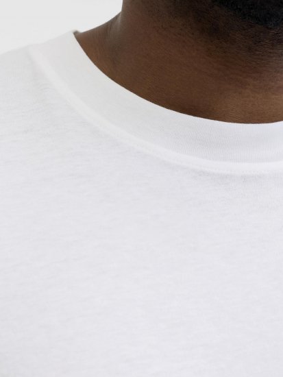 Jack & Jones Brandon T-Shirt White - Herren-T-shirts - Herren-T-Shirts in großen Größen