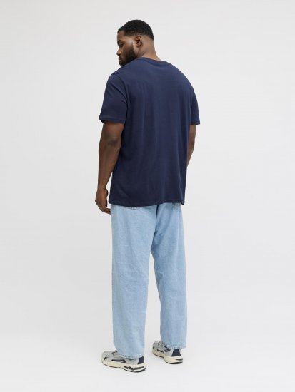 Jack & Jones Brandon T-Shirt Blue - Herren-T-shirts - Herren-T-Shirts in großen Größen