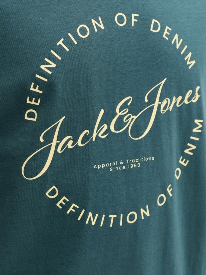 Jack & Jones Grayson T-Shirt Türkis - Herren-T-shirts - Herren-T-Shirts in großen Größen