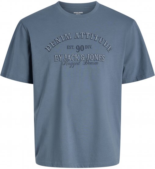 Jack & Jones Edenver T-Shirt Blue - Herren-T-shirts - Herren-T-Shirts in großen Größen