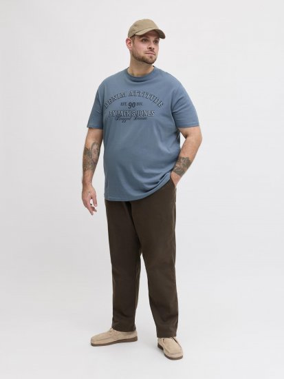 Jack & Jones Edenver T-Shirt Blue - Herren-T-shirts - Herren-T-Shirts in großen Größen