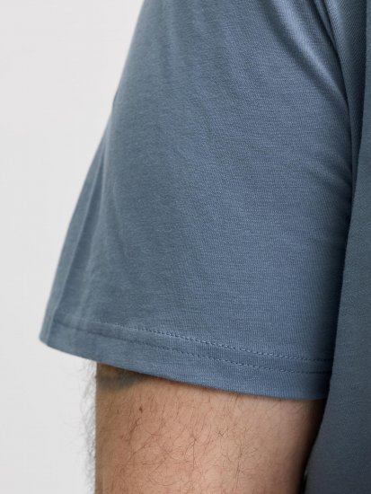 Jack & Jones Edenver T-Shirt Blue - Herren-T-shirts - Herren-T-Shirts in großen Größen