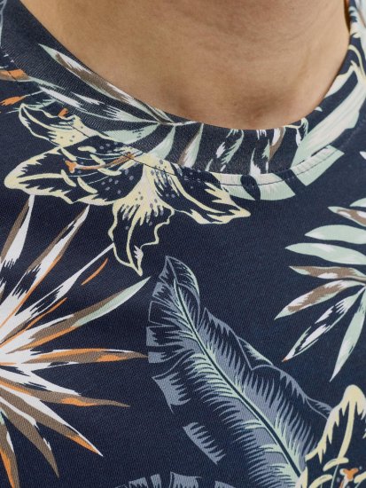 Jack & Jones Honolulu T-Shirt Navy - Herren-T-shirts - Herren-T-Shirts in großen Größen