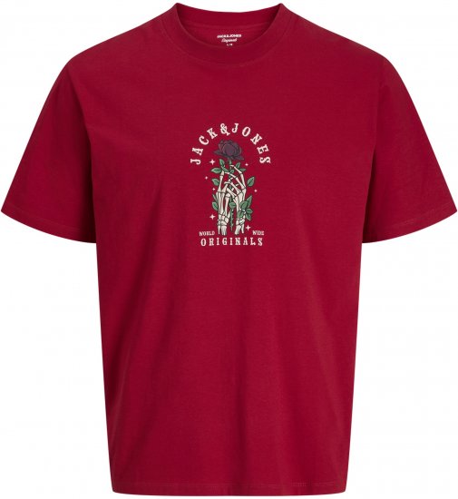 Jack & Jones Catskills T-Shirt Rot - Herren-T-shirts - Herren-T-Shirts in großen Größen