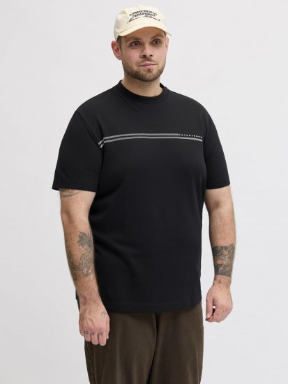 Jack & Jones Cofusion T-Shirt Black - Herren-T-shirts - Herren-T-Shirts in großen Größen