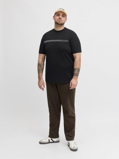 Jack & Jones Cofusion T-Shirt Black - Herren-T-shirts - Herren-T-Shirts in großen Größen