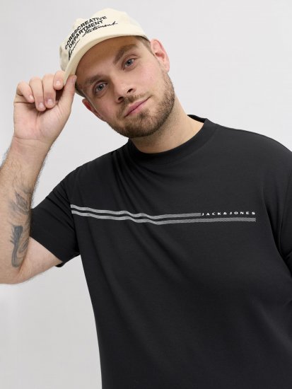 Jack & Jones Cofusion T-Shirt Black - Herren-T-shirts - Herren-T-Shirts in großen Größen