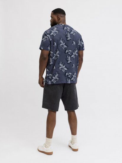 Jack & Jones Montauk T-Shirt Blue - Herren-T-shirts - Herren-T-Shirts in großen Größen
