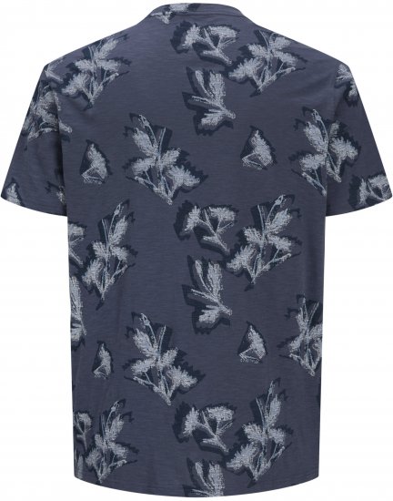 Jack & Jones Montauk T-Shirt Blue - Herren-T-shirts - Herren-T-Shirts in großen Größen