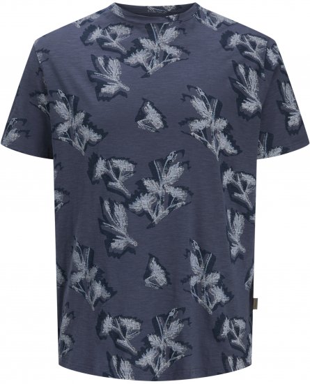 Jack & Jones Montauk T-Shirt Blue - Herren-T-shirts - Herren-T-Shirts in großen Größen