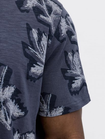 Jack & Jones Montauk T-Shirt Blue - Herren-T-shirts - Herren-T-Shirts in großen Größen