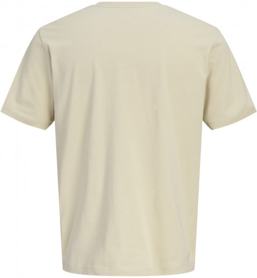 Jack & Jones Blaneo Short Sleeve T-shirt Beige - Herren-T-shirts - Herren-T-Shirts in großen Größen