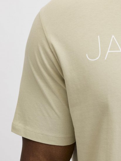 Jack & Jones Blaneo Short Sleeve T-shirt Beige - Herren-T-shirts - Herren-T-Shirts in großen Größen