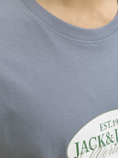 Jack & Jones Catskills Worldwide T-Shirt Blau - Herren-T-shirts - Herren-T-Shirts in großen Größen