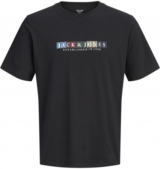Jack & Jones Nantucket Branding T-Shirt Schwarz - Herren-T-shirts - Herren-T-Shirts in großen Größen