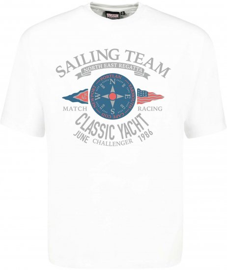 Adamo Sailing Comfort Fit T-Shirt White - Bedruckte T-shirts für herren - Bedruckte T-Shirts für Herren