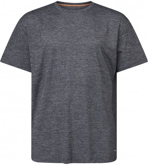 North Latitude 61160 Cool Effect T-Shirt Kurzarm Dunkel/Hellgrau Melange - Herren-T-shirts - Herren-T-Shirts in großen Größen