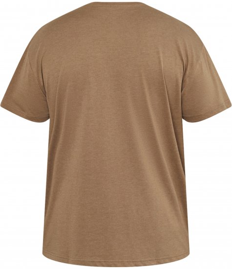 North Latitude 61315 Bedrucktes T-Shirt Camel - Herren-T-shirts - Herren-T-Shirts in großen Größen
