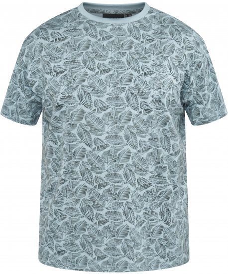 North Latitude 61318 Allover-Print T-Shirt Staubblau - Herren-T-shirts - Herren-T-Shirts in großen Größen
