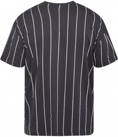 North Latitude 61319 Gestreiftes T-Shirt Schwarz - Herren-T-shirts - Herren-T-Shirts in großen Größen