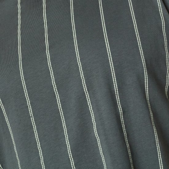 North Latitude 61319 Gestreiftes T-Shirt Dunkel Staubgrün - Herren-T-shirts - Herren-T-Shirts in großen Größen