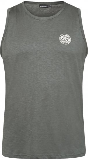 North Latitude 61323 Tanktop Slub Dunkel Staubgrün - Herren-T-shirts - Herren-T-Shirts in großen Größen