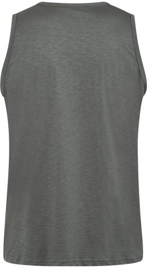 North Latitude 61323 Tanktop Slub Dunkel Staubgrün - Herren-T-shirts - Herren-T-Shirts in großen Größen