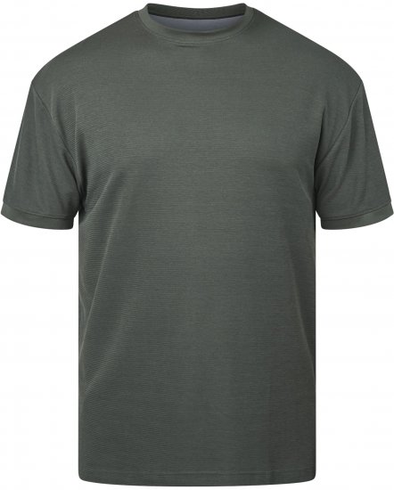 North Latitude 61324 T-Shirt Mit Struktur Dunkel Staubgrün - Herren-T-shirts - Herren-T-Shirts in großen Größen