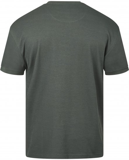 North Latitude 61324 T-Shirt Mit Struktur Dunkel Staubgrün - Herren-T-shirts - Herren-T-Shirts in großen Größen