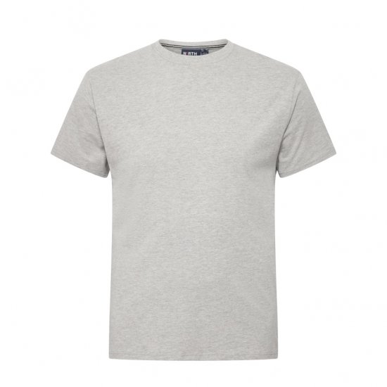 North Latitude T-Shirt O-Neck Grey Melange - Herren-T-shirts - Herren-T-Shirts in großen Größen