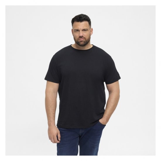 North Latitude T-Shirt O-Neck Black - Herren-T-shirts - Herren-T-Shirts in großen Größen