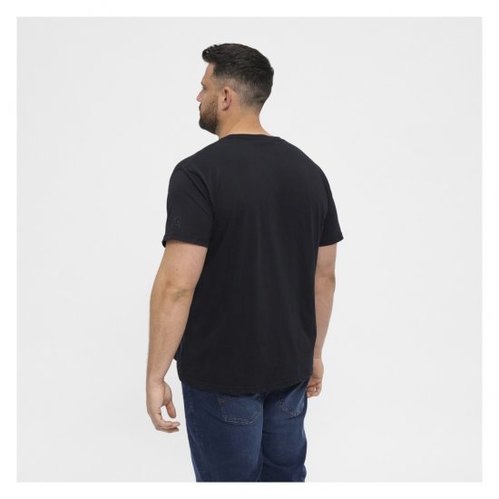 North Latitude T-Shirt O-Neck Black - Herren-T-shirts - Herren-T-Shirts in großen Größen