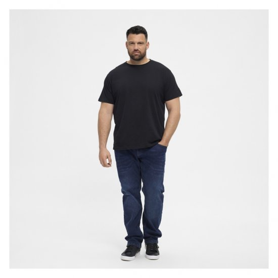 North Latitude T-Shirt O-Neck Black - Herren-T-shirts - Herren-T-Shirts in großen Größen