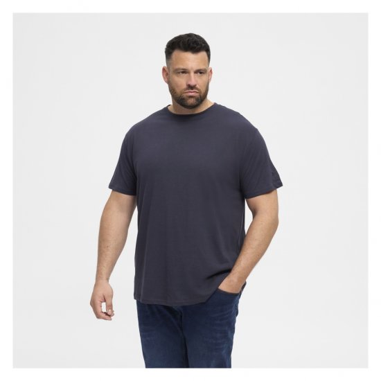 North Latitude T-Shirt O-Neck Navy Blue - Herren-T-shirts - Herren-T-Shirts in großen Größen