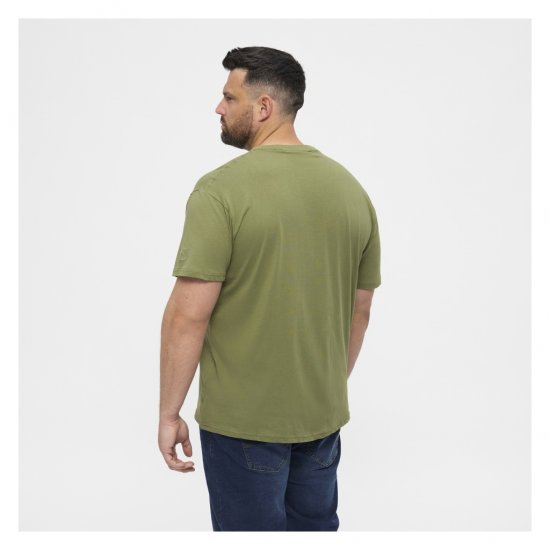 North Latitude T-Shirt O-Neck Olive Green - Herren-T-shirts - Herren-T-Shirts in großen Größen