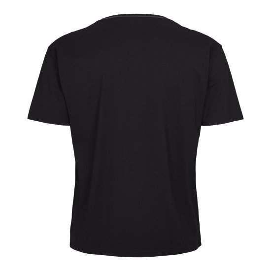 North Latitude Pyjama T-Shirt V-Neck Short Sleeve Black - Pyjama/Loungewear - Schlafanzüge/Pyjama für Herren in Übergröße