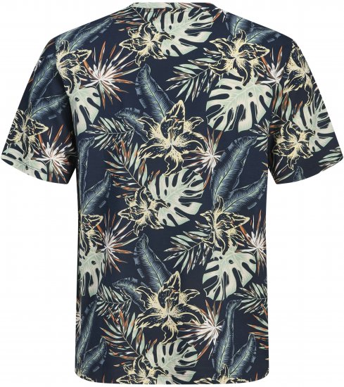 Jack & Jones Honolulu T-Shirt Navy - Herren-T-shirts - Herren-T-Shirts in großen Größen