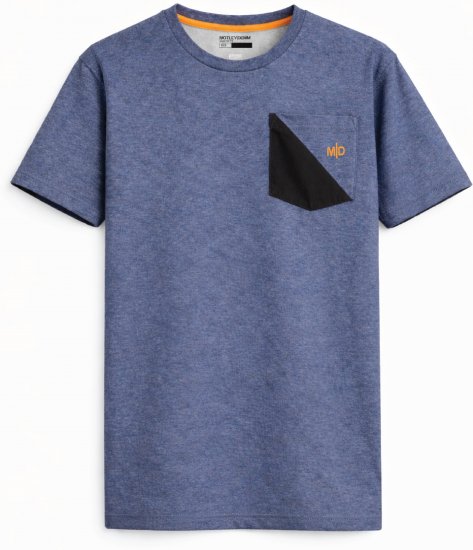 Motley Denim Milan T-Shirt Hellindigo - Herren-T-shirts - Herren-T-Shirts in großen Größen