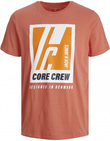 Jack & Jones Spring Logo T-Shirt Pink - Herren-T-shirts - Herren-T-Shirts in großen Größen