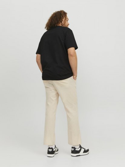 Jack & Jones Logan T-Shirt Black - Herren-T-shirts - Herren-T-Shirts in großen Größen