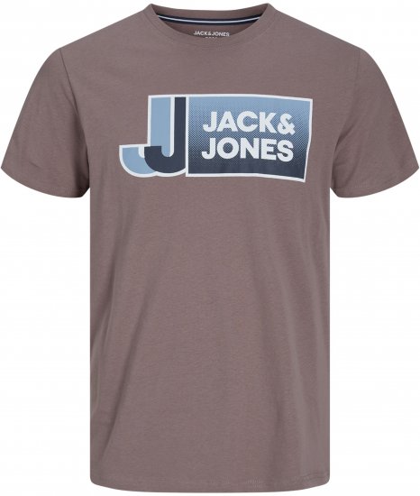 Jack & Jones Logan T-Shirt Brown - Herren-T-shirts - Herren-T-Shirts in großen Größen