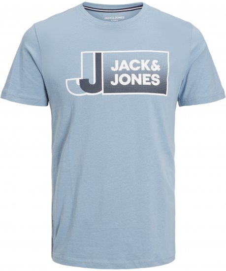 Jack & Jones Logan T-Shirt Turquoise - Herren-T-shirts - Herren-T-Shirts in großen Größen