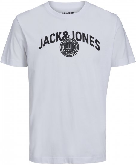 Jack & Jones Ounce Logo T-Shirt White - Herren-T-shirts - Herren-T-Shirts in großen Größen