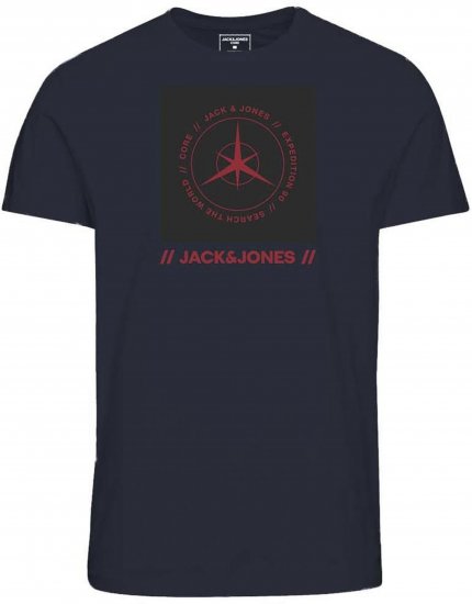 Jack & Jones Conrad T-Shirt Navy - Herren-T-shirts - Herren-T-Shirts in großen Größen