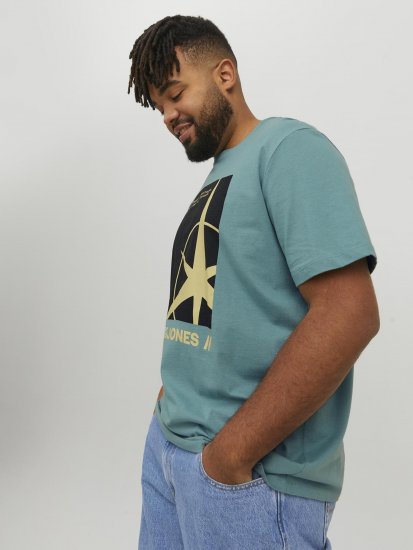 Jack & Jones Conrad T-Shirt Grey - Herren-T-shirts - Herren-T-Shirts in großen Größen