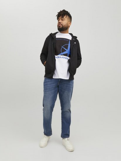 Jack & Jones Conrad T-Shirt White - Herren-T-shirts - Herren-T-Shirts in großen Größen