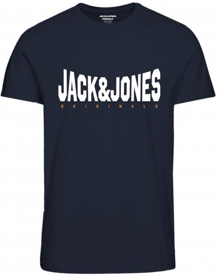 Jack & Jones Marque T-Shirt Navy - Herren-T-shirts - Herren-T-Shirts in großen Größen