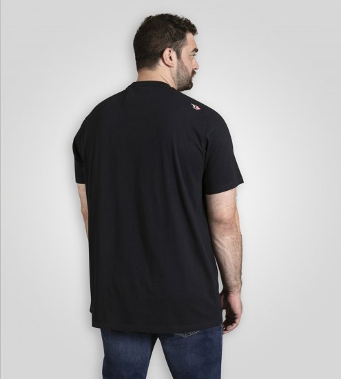 D555 Derby T-Shirt Rhythm and Rides Navy - Herren-T-shirts - Herren-T-Shirts in großen Größen